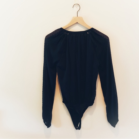 Abercrombie & Fitch Chiffon Clip Dot Bodysuit - Picture 3 of 7